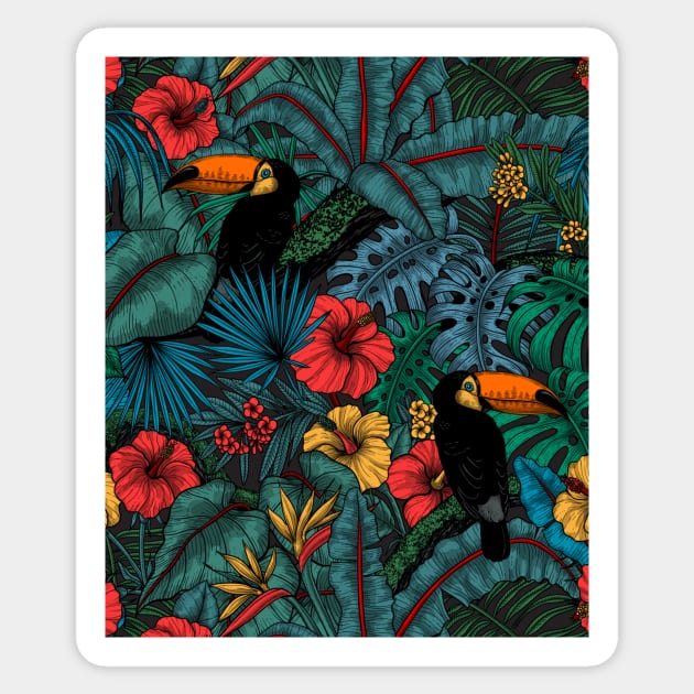 Toucan garden Sticker by katerinamk